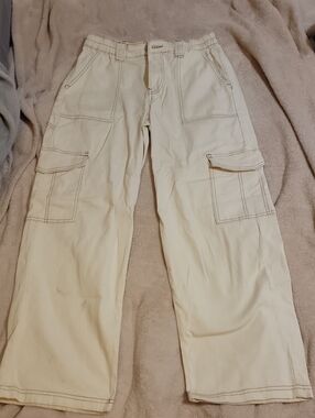 Almost Famous Men's Cargo Pants in Cream